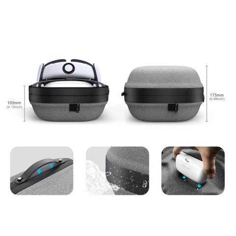 Etui transportowe do gogli Meta Quest 3 i 3S - szare