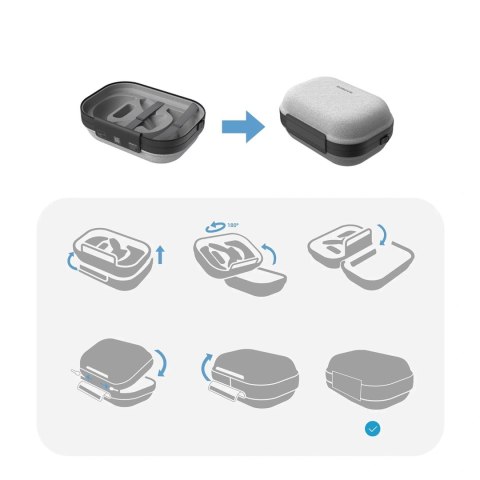 Etui transportowe do gogli Meta Quest 3 i 3S - szare