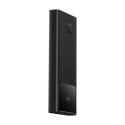 Powerbank 10000mAh USB-A USB-C z wyświetlaczem kablem 22.5W - czarny