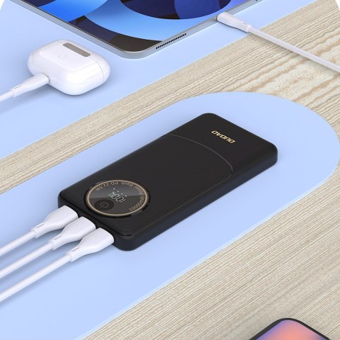 Powerbank K12 10000mAh USB-A USB-C PD 22.5W - biały