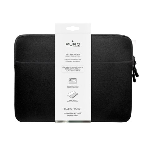 Etui pokrowiec Slim Pocket na laptop 16'' - czarny