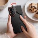 Etui pokrowiec na Samsung Galaxy S26 Ultra Kevlar Aura MagSafe - czarno pomarańczowe
