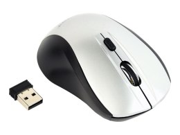 Gembird Gembird | Myszka Optyczna MUSW-4B-02-BS Bezprzewodowa USB Czarno-Srebrna