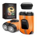 Golarka maszynka do golenia elektryczna 400mAh IPX7 - pomarańczowa