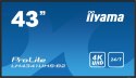 Panel Iiyama LH4341UHS-B2 43" 3840x2160 4K UHD IPS