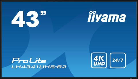 Panel Iiyama LH4341UHS-B2 43" 3840x2160 4K UHD IPS