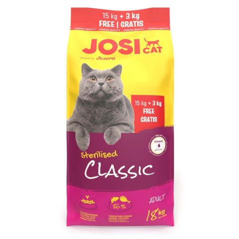 Josera JosiCat Sterilised Classic 15kg+3kg