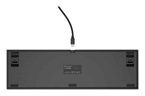 Klawiatura GENESIS THOR 404 USB QWERTY Angielski Czarny