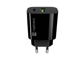 NATEC ŁADOWARKA SIECIOWA RIBERA 1X USB-A + 1X USB-