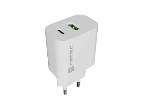 NATEC ŁADOWARKA SIECIOWA RIBERA 1X USB-A + 1X USB-