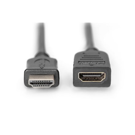 Digitus Digitus | męski | 19-pinowy HDMI typ A | żeński | czarny | 19-pinowy HDMI typ A | 5 m