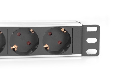 Digitus Listwa gniazdowa 10" z profilem aluminiowym, 4 gniazda bezpieczeństwa | DN-95418
