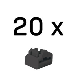 Lindy 47892 bloker portów Blokada portu RJ-45 Czarny Kopolimer akrylonitrylo-butadieno-styrenowy (ABS) 20 szt.