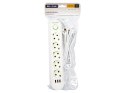 98-230# Przedłużacz sieciowy ps-530 5-gniazd 3xusb 3m biały 2x1mm