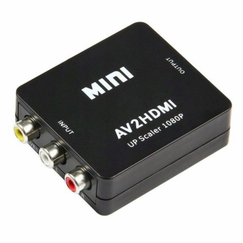 HD44 Adapter sygnału av rca cinch do hdmi audio rca
