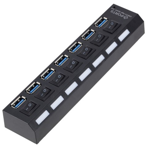 Hub usb rozdzielacz 7 portów rozgałęźnik usb 3.0