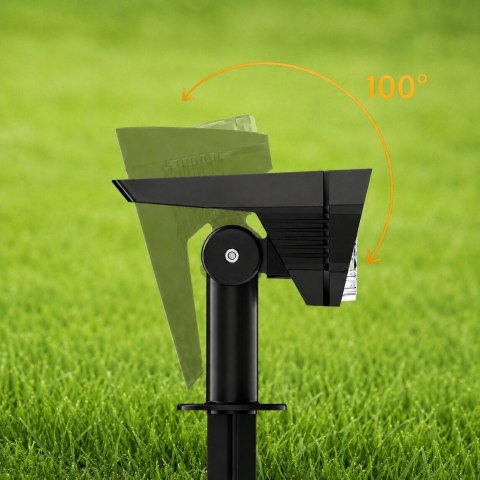 ZD202 Lampa solarna led wbijana reflektor czujnik zmierzchu