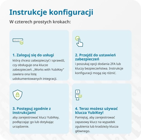 Klucz Sprzętowy Yubico YubiKey 5C NFC U2F FIDO
