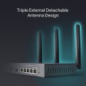 TP-LINK Router SafeStream Gigabit Multi-WAN VPN | ER706W | 802.1q | Porty Ethernet LAN (RJ-45) 1× Gigabitowy port SFP WAN, 1× Gigabitowy