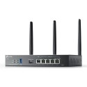 TP-LINK Router SafeStream Gigabit Multi-WAN VPN | ER706W | 802.1q | Porty Ethernet LAN (RJ-45) 1× Gigabitowy port SFP WAN, 1× Gigabitowy