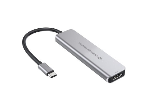 Conceptronic DONN02G stacja dokująca USB 3.2 Gen 1 (3.1 Gen 1) Type-C Aluminium