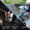 Extralink PURISOO+ BUTELKA Z SYSTEMEM FILTRUJACYM Z POMPKA 400ML FILTR UF + ACF Butelka filtrująca wodę 0,4 l Zielony, Oliwkowy