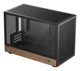 DeepCool CH260 WOOD Micro Tower Czarny, Drewno