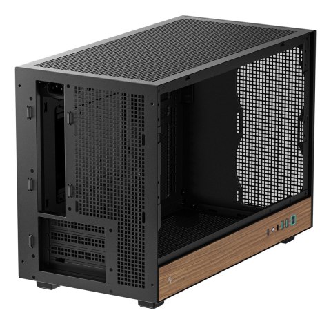 DeepCool CH260 WOOD Micro Tower Czarny, Drewno