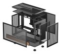 DeepCool CH260 WOOD Micro Tower Czarny, Drewno