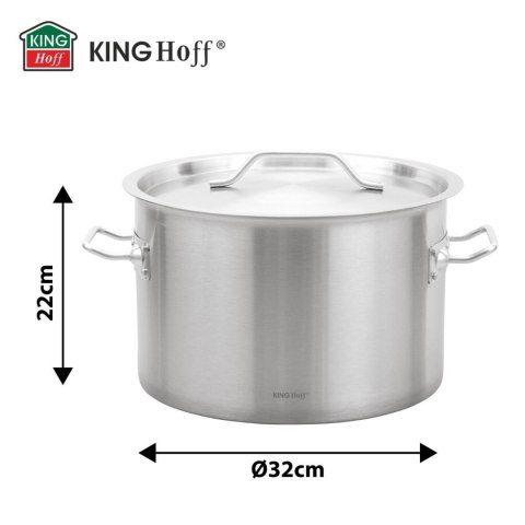 Garnek gastronomiczny, stal nierdzewna, śr.32cm, 17l, kinghoff, kh-2023