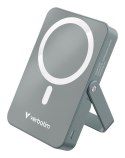 Verbatim Charge 'n' Go Magnetic Wireless Litowo-polimerowy (LiPo) 10000 mAh Bezprzewodowe ładowanie Szary