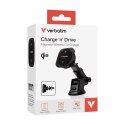 Verbatim Charge 'n' Drive Qi2 Smartfon Czarny USB Bezprzewodowe ładowanie Szybkie ładowanie Automatyczna
