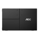 AOC 16T3EA przenośny telewizor / monitor Czarny 39,6 cm (15.6") 1920 x 1080 px