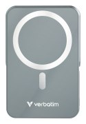 Verbatim Charge 'n' Go Magnetic Wireless Litowo-polimerowy (LiPo) 10000 mAh Bezprzewodowe ładowanie Szary