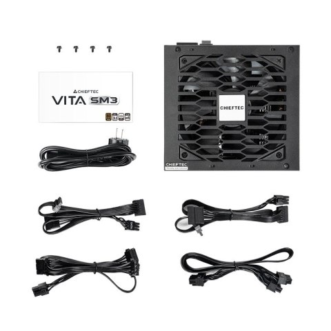 Chieftec Vita BPX-650-C moduł zasilaczy 650 W 20+4 pin ATX ATX Czarny