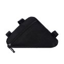 Sakwa rowerowa pod ramę saszetka torba na rower czarna pojemna- s005