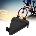 Sakwa rowerowa pod ramę saszetka torba na rower czarna pojemna- s005