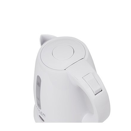 Adler Adler | Czajnik | AD 1272 | Elektryczny | 1600 W | 1 L | Stal nierdzewna/Polipropylen | Podstawa obrotowa 360° | Biały