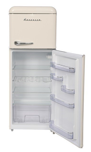Lodówka Retro Ravanson LKK-210RC (545mm x 1470mm x 585 mm; 157l; Klasa A++; kremowy)