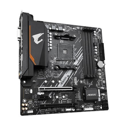 Gigabyte Gigabyte | B550M AORUS ELITE 1.0 | Rodzina procesorów AMD | Gniazdo procesora AM4 | DDR4 DIMM | Gniazda pamięci 4 | Liczba złącz