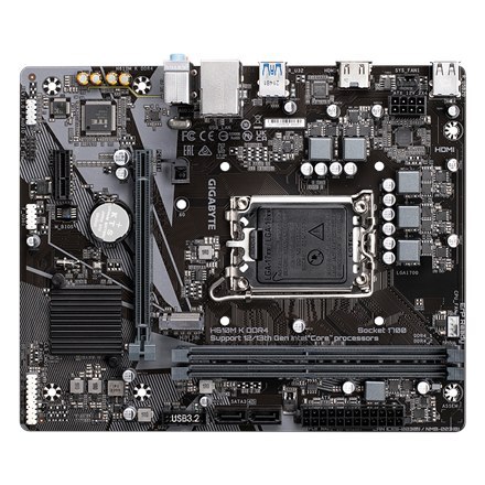 Gigabyte Gigabyte | H610M K DDR4 1.0 M/B | Rodzina procesorów Intel | Gniazdo procesora LGA1700 | DDR4 DIMM | Gniazda pamięci 2 | Obsługi
