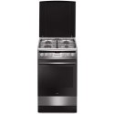 Kuchnia gazowo-elektryczna AMICA 57GEH2.33HZpTa(Xx) | termoobieg | grill | inox