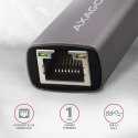 AXAGON AXAGON ADE-TRC Compact aluminum USB-C 3.2 Gen 1 Gigabit Ethernet 10/100/1000Mbit adapter with automatic installation
