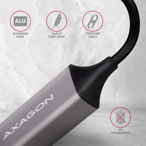 AXAGON AXAGON ADE-TRC Compact aluminum USB-C 3.2 Gen 1 Gigabit Ethernet 10/100/1000Mbit adapter with automatic installation