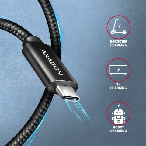 AXAGON AXAGON Data and charging USB 480Mbps cable, 2 m | BUCM2-CM20AB | USB-C to USB-C