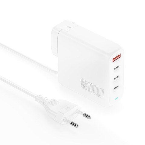 4smarts Ladegert GaN Flex Pro 100W 3 USB-C+1 USB-A. Podróż