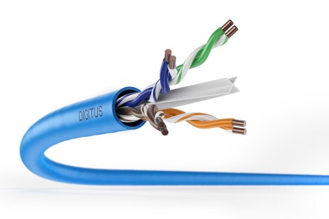 Digitus DK-1614-A-VH-1 kabel sieciowy Niebieski 100 m Cat6a U/UTP (UTP)