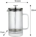 Zaparzacz tłokowy do kawy/herbaty, szkło, 1,0l, klausberg, kb-7758