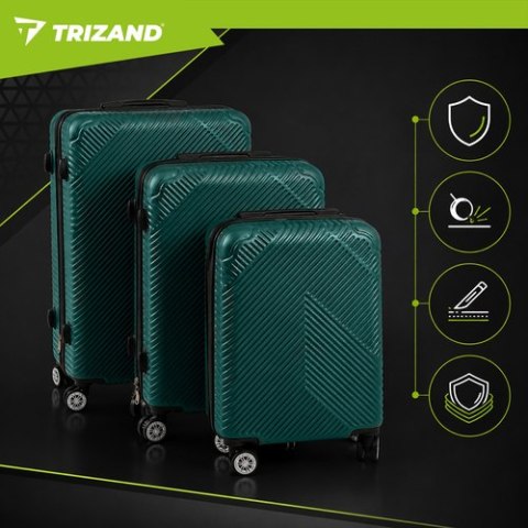 Zestaw walizek 3w1- zielone Trizand 27672