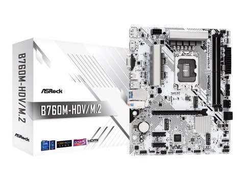 ASRock ASRock B760M-HDV/M.2 | Rodzina procesorów Intel | Gniazdo procesora LGA1700 | DDR5 | Liczba złączy SATA 4